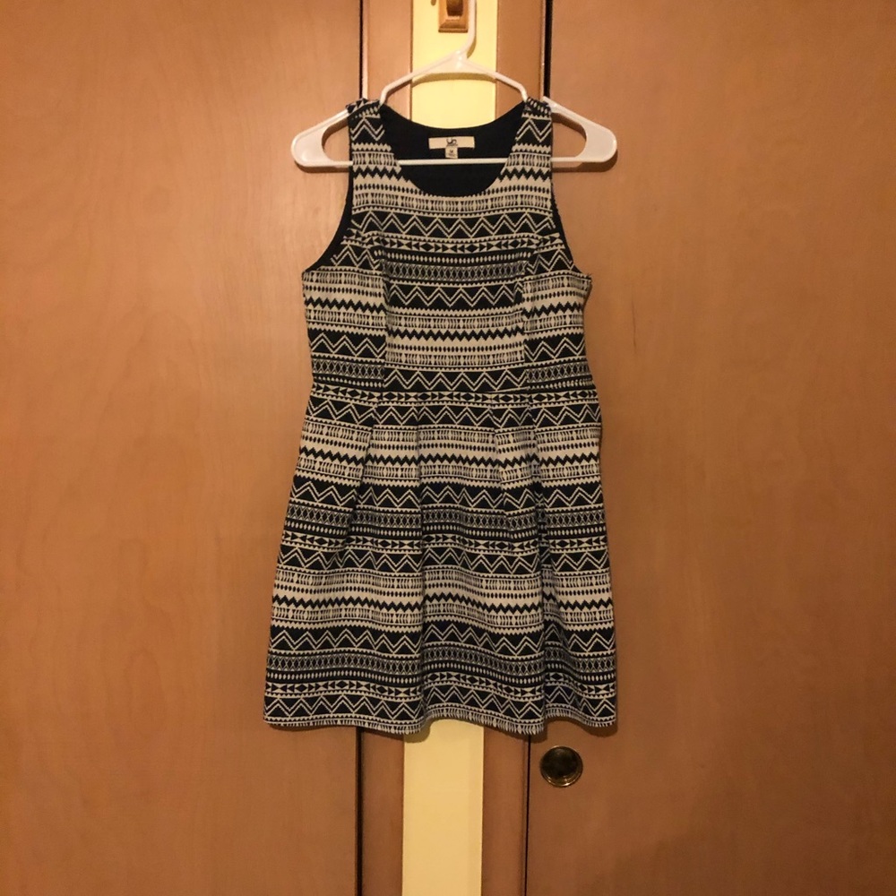 Navy blue and white dress. Worn once.